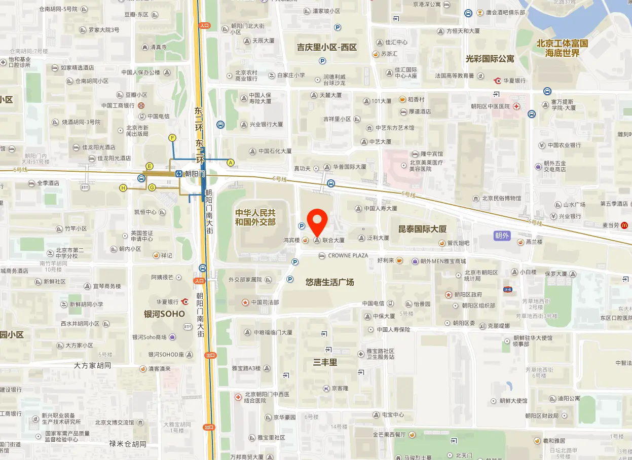 北京联合大厦地图位置